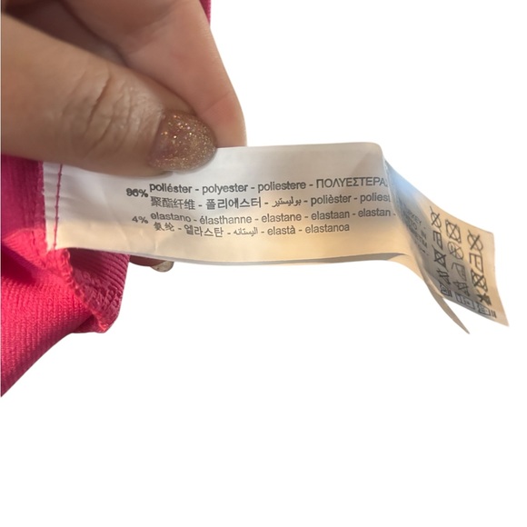 NWT Hot Pink Zara Crop Top Size Small spring summer California - Picture 4 of 6